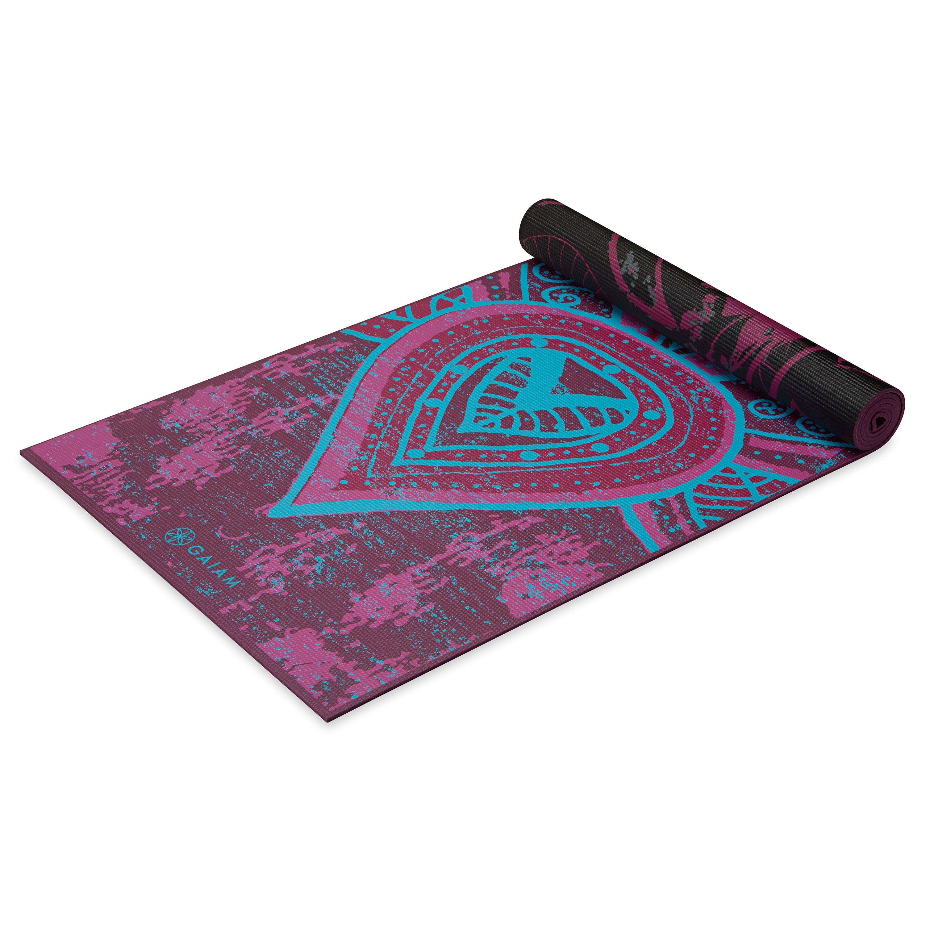 Reversible Be Free Yoga Mat (6mm) angled